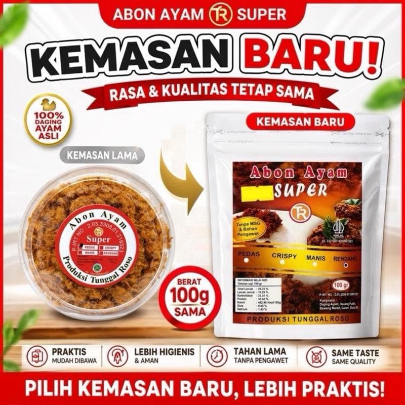 Abon Ayam Super Pouch 100g β foto 2