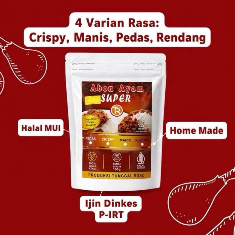 Abon Ayam Super Pouch 100g β foto 5